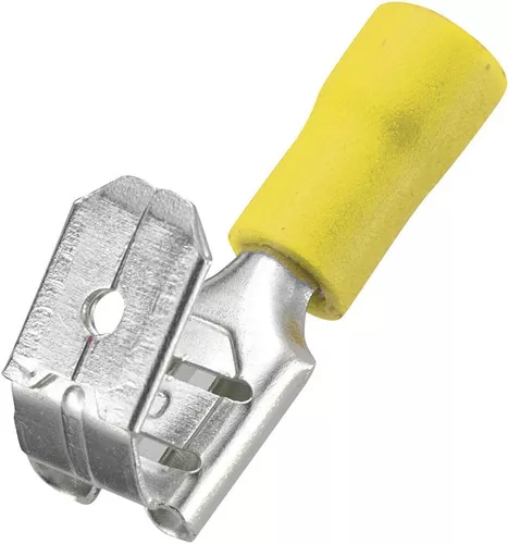 Terminal enchufe espada amarilla