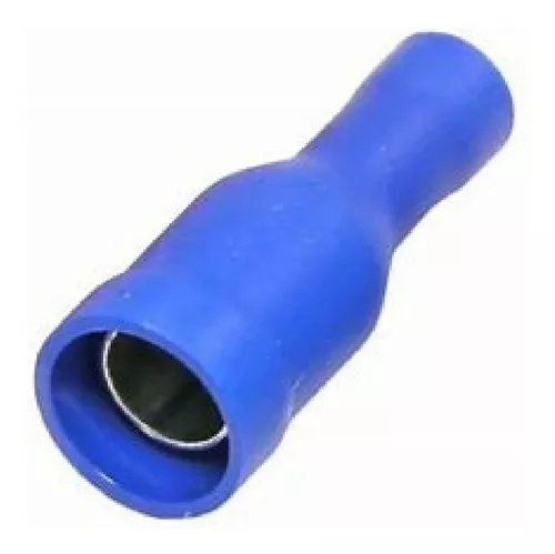 Terminal tipo bala hembra azul
