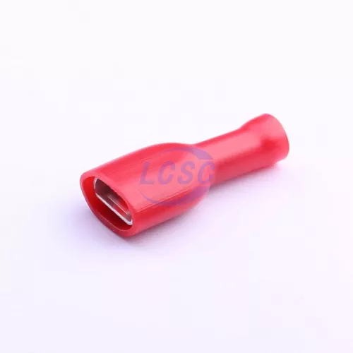 Terminal enchufe aislada roja
